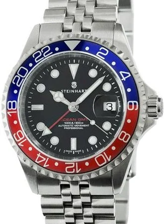 Steinhart Ocean One GMT Blue/Red 2 103-0857/ST 49 mm kol saati