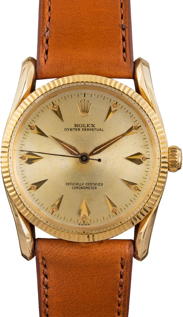 Rolex Oyster Perpetual 6593 Yellow Gold 33 mm kol saati