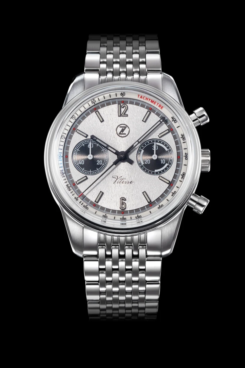 Zelos Vitesse 'Panda' Automatic Chronograph 40 mm kol saati