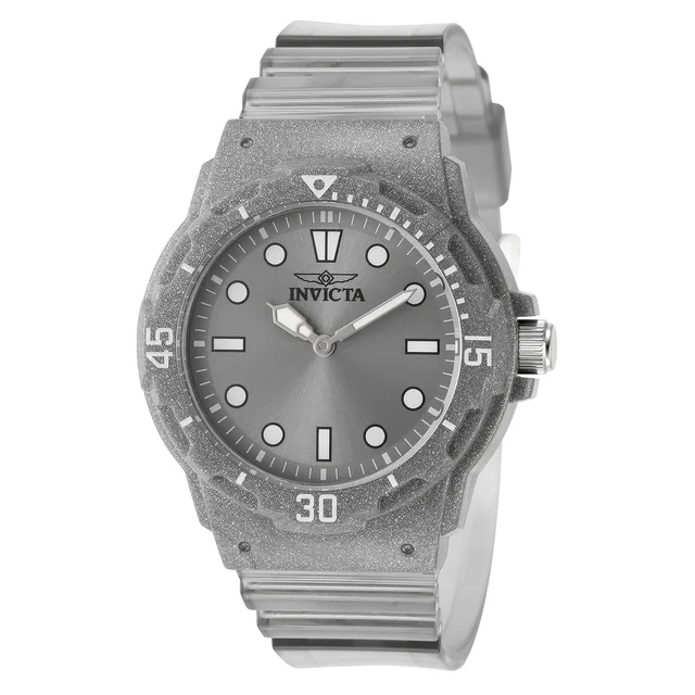 Invicta Open Box Celestial Cloud Watch - 35mm. Transparent, Grey (AIC-49207) kol saati