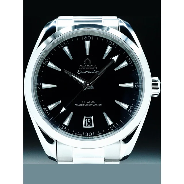 OMEGA Seamaster Aqua Terra 150M 41mm Black Steel on Bracelet 210000075245 kol saati