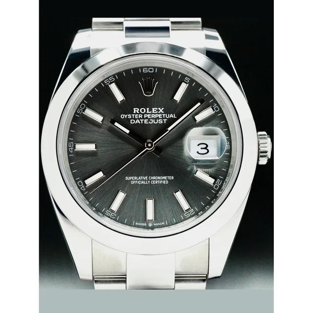 Rolex Datejust Grey Dial Smooth Bezel 210000079917 kol saati