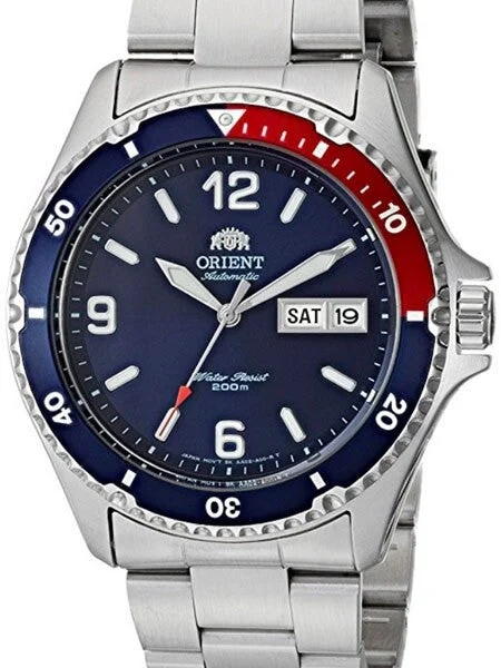 Orient Scratch and Dent - Mako II Pepsi-Style Automatic Dive Watch with SS Bracelet #AA020