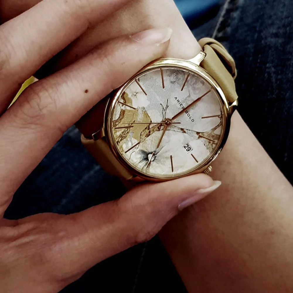 Aries Gold G-orfl L 5035 G-ORFL 38 mm kol saati