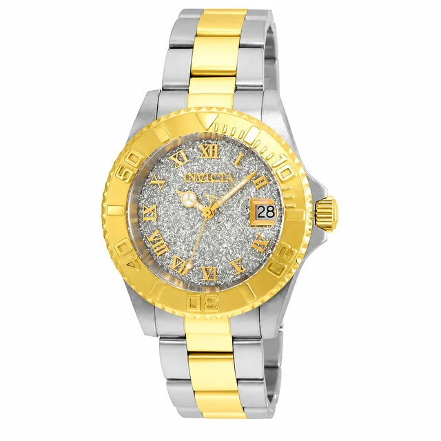 Invicta Angel Aureborne Swiss Ronda 515 Caliber Watch - 40mm. Steel. Gold (22709) kol saat