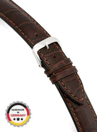 RIOS Grained Leather Louisiana - Mocha - Alligator Grained 5007/RI kol saati