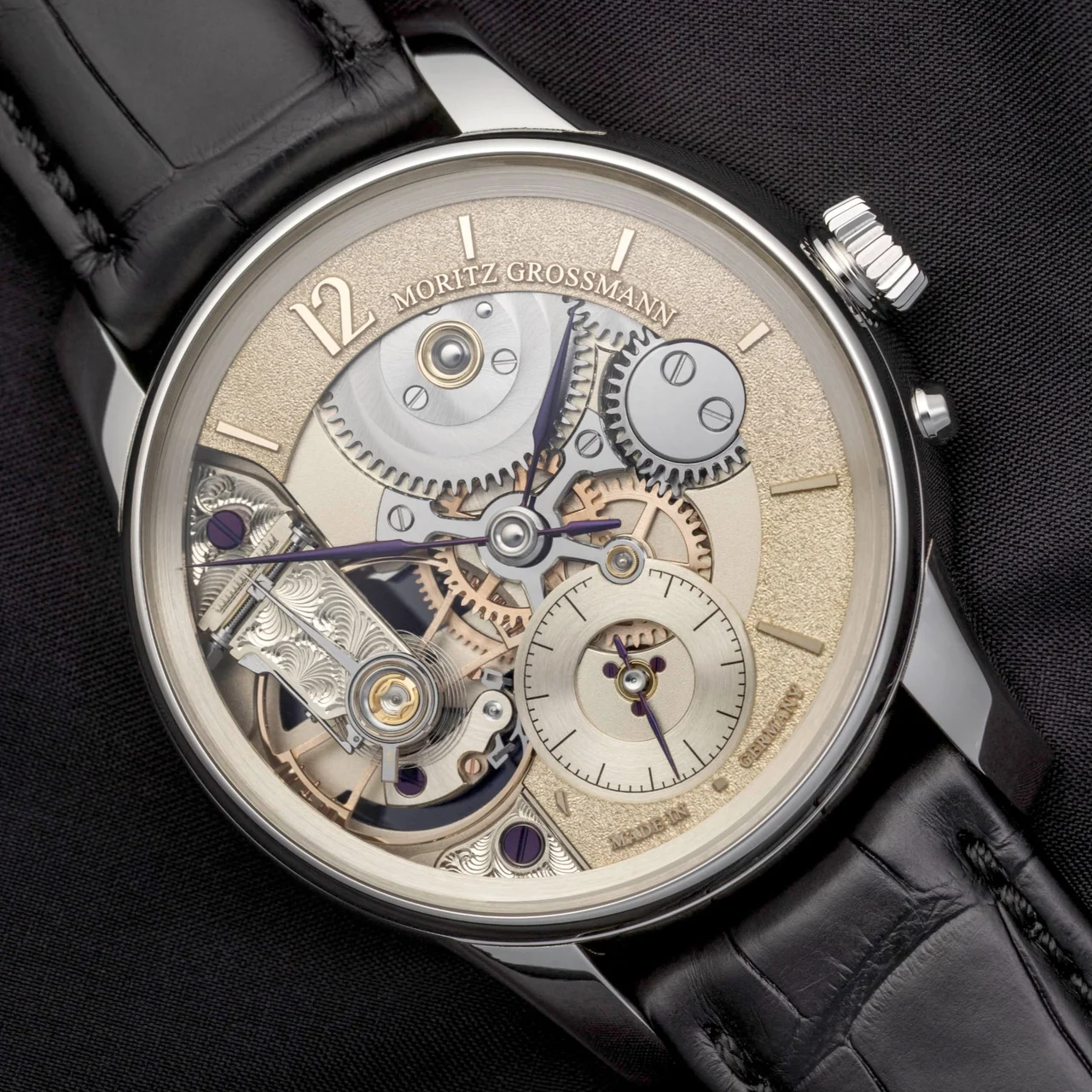 Moritz Grossmann Backpage Tremblage Platinum TMP-TRMBLAGE-PT kol saati