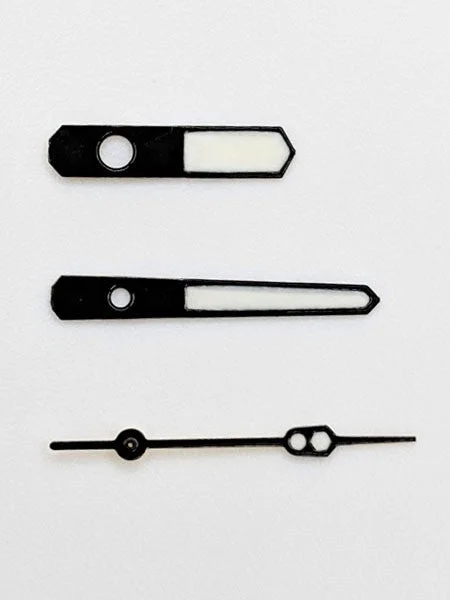 Islander Black MM Style Luminous Watch Hands For Seiko SKX007, SNZF17, SNZH55, SNK809, etc