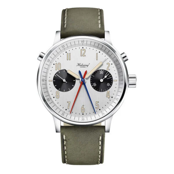 Habring² Doppel 38 Silver Dial Vintage Hands 30 mm kol saati