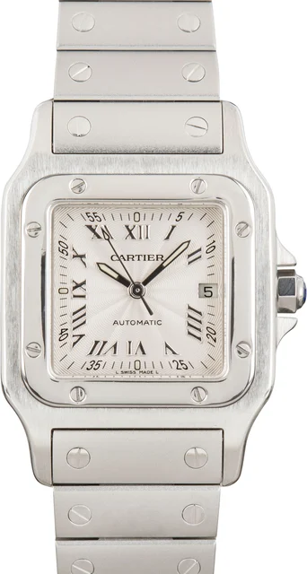 Cartier Santos Galbee W20040D6 Silver Dial kol saati