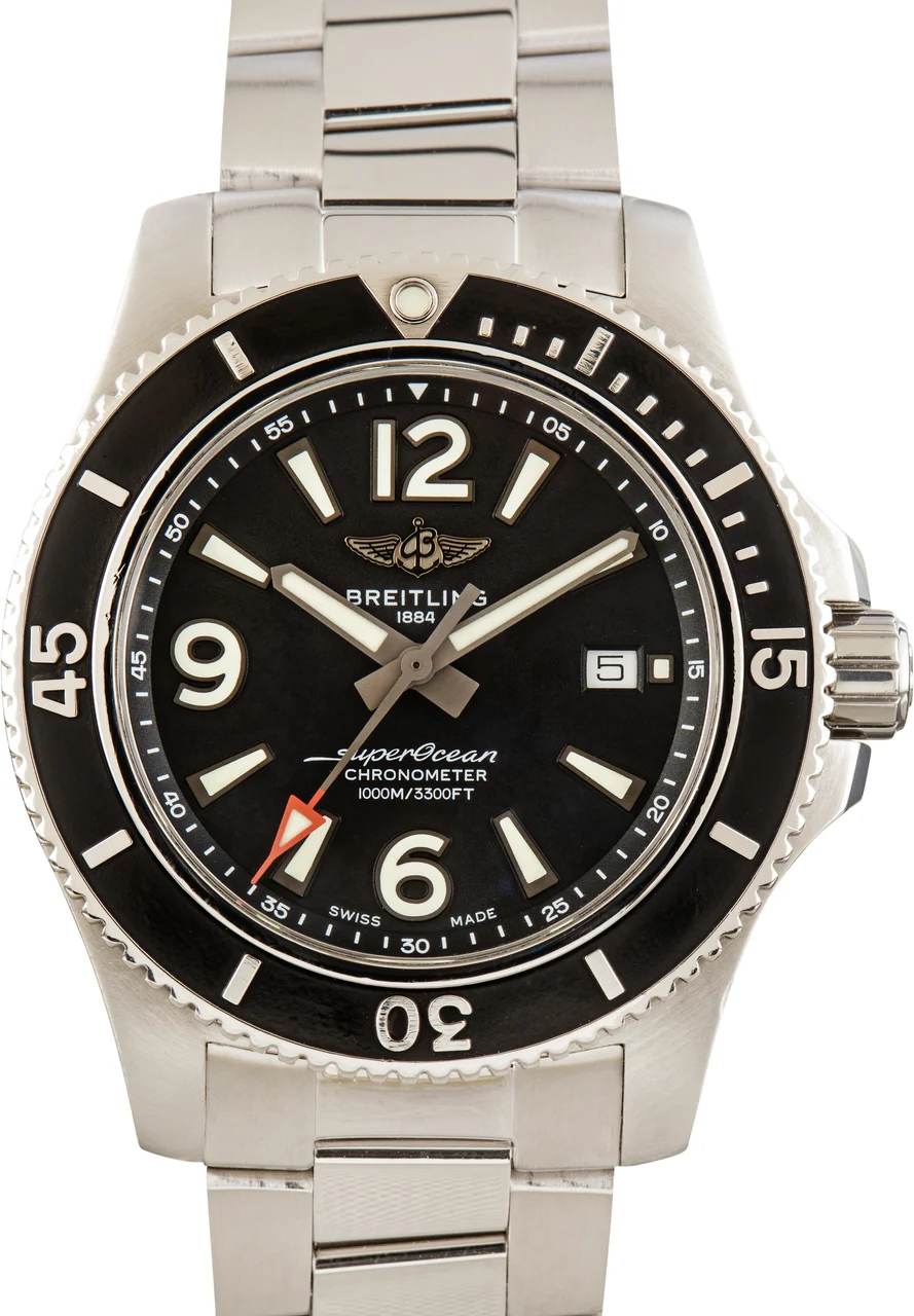 Breitling Superocean 44 Black Dial A17367D71B1S1 44 mm kol saati