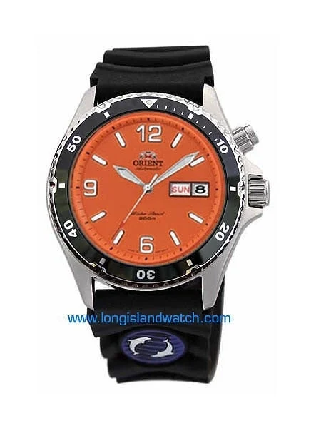 Orient SCRATCH AND DENT - Orange Automatic Dive Watch #CEM65004M-SND kol saati