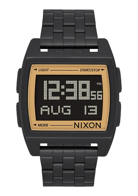 Nixon US Base - All Black / Gold A1107-1031-00 kol saati