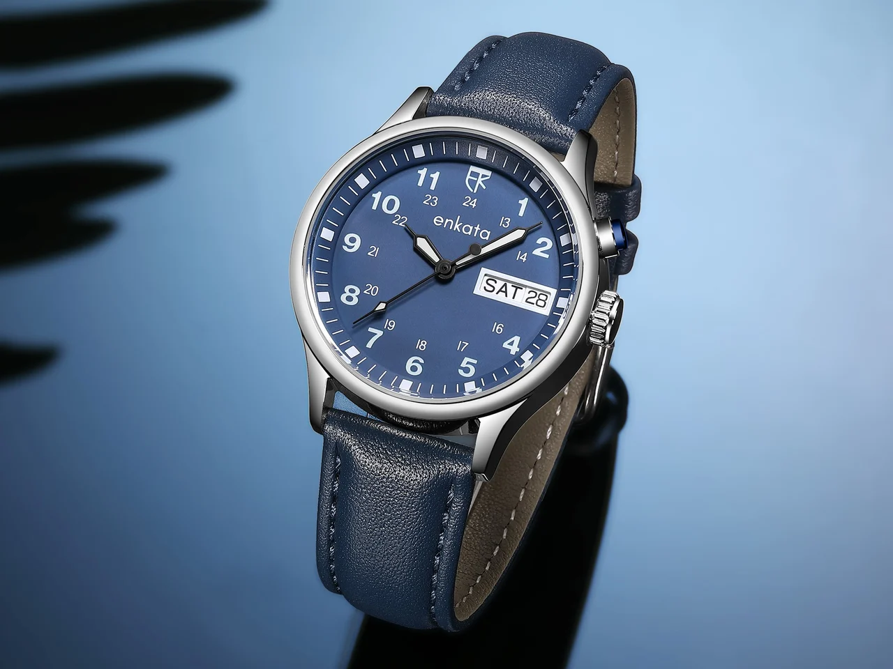 Enkatawatches Atlas – Dark Teal L 40 mm kol saati