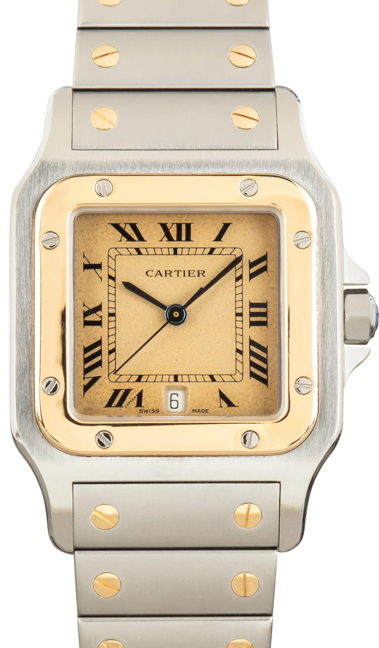 Cartier Santos Galbée Ref 187901 Two Tone 29 mm kol saati
