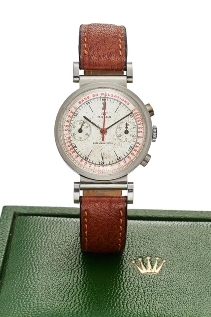 Rolex ROLEX REF. 2918, CHRONOGRAPH, MINUTE RECORDER, PULSOMETRIC SCALE; “ANTI-MAGNÉTIQUE”;