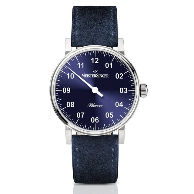Meistersinger Phanero Sunburst Blue PH308 210000018898 kol saati