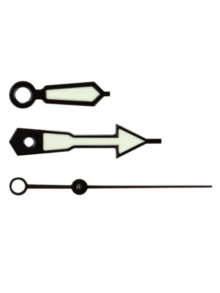 Islander Black SKX-Style Luminous Watch Hands For Seiko SKX007, SKX009, SKX011, SKX173, et