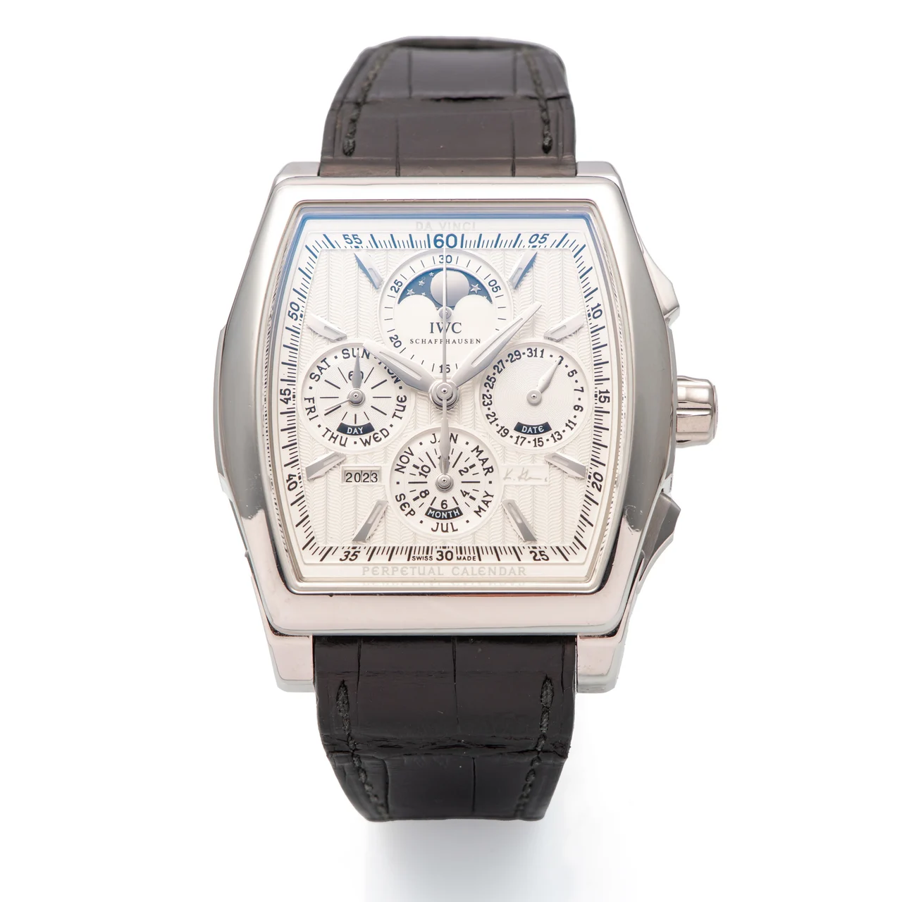 IWC IWC, REF. 3762, DA VINCI PERPETUAL CALENDAR CHRONOGRAPH, No. 01, PLATINU kol saati