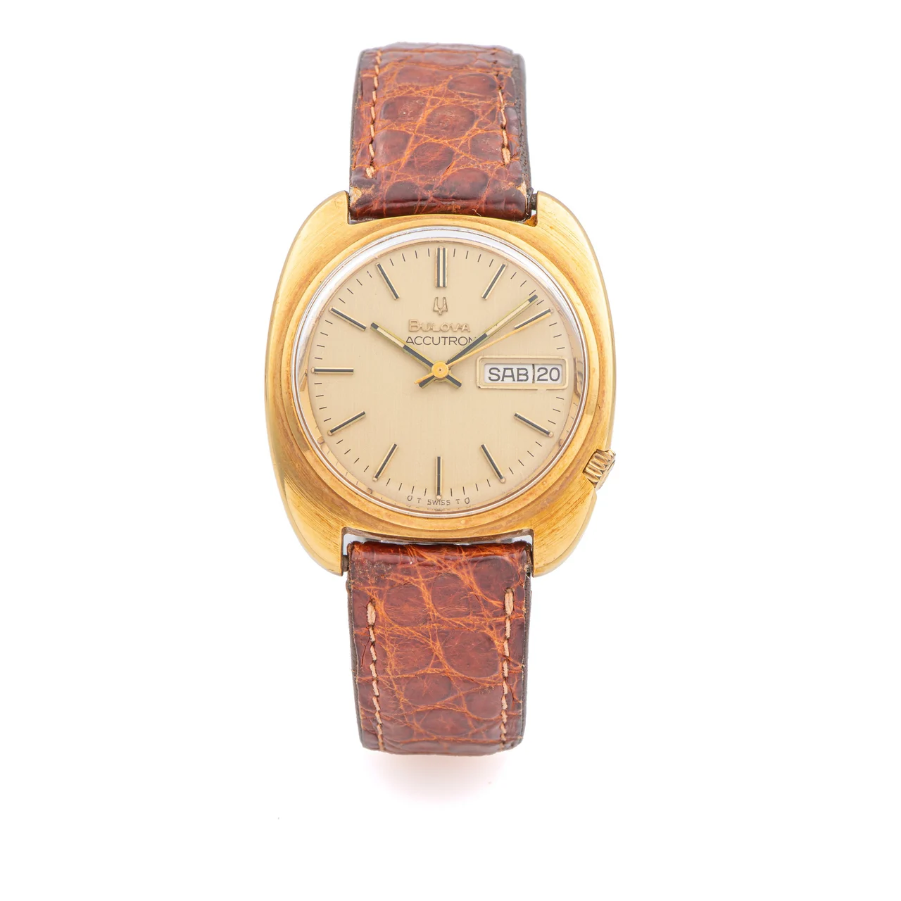 Bulova BULOVA, REF. 762-2, ACCUTRON, YELLOW GOLD kol saati