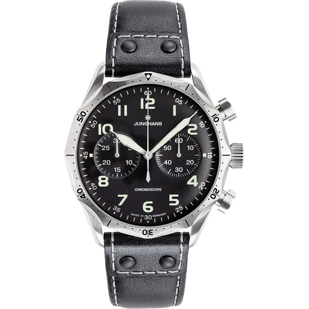 Junghans Meister Pilot Chronoscope 027/3590.00 kol saati