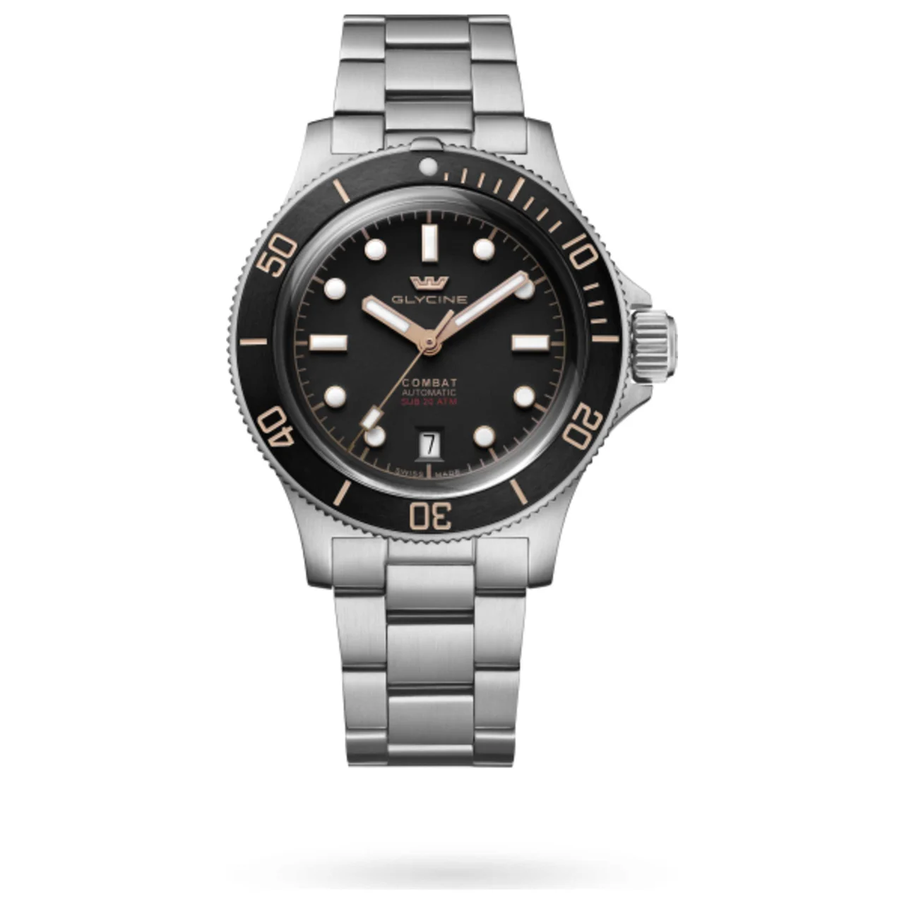 Glycine Combat Sub Box Ceramic Watch GL0521 kol saati