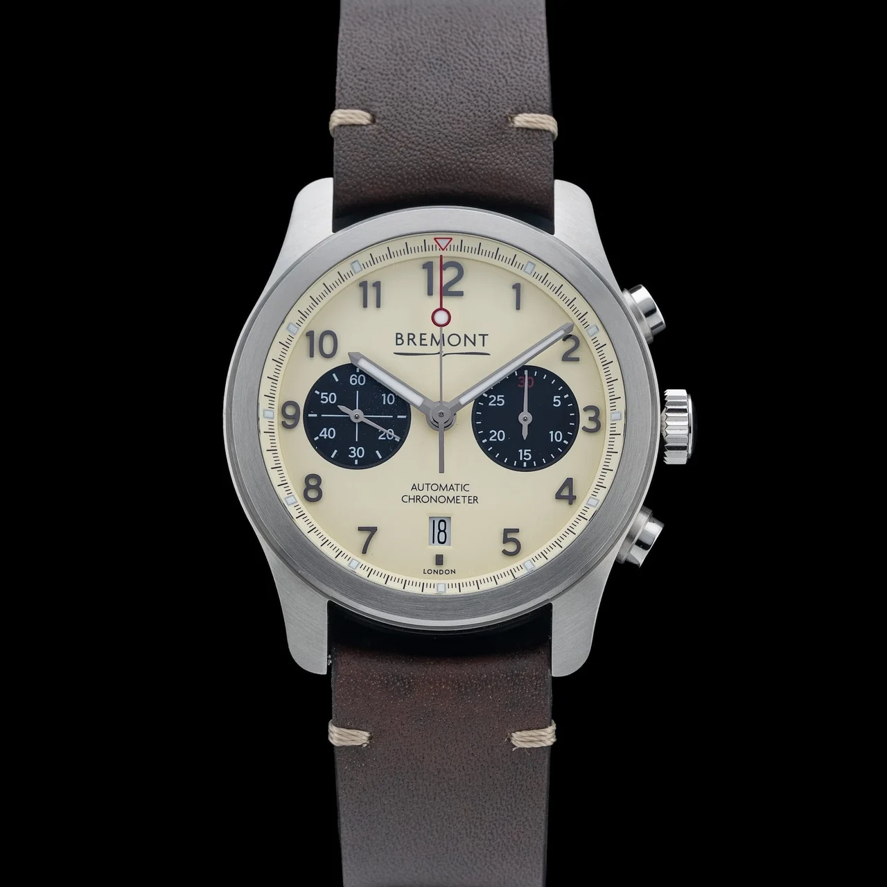 Bremont Cream Dial ALT1-C2-CR-SS-R-S 210009N42099 43 mm kol saati