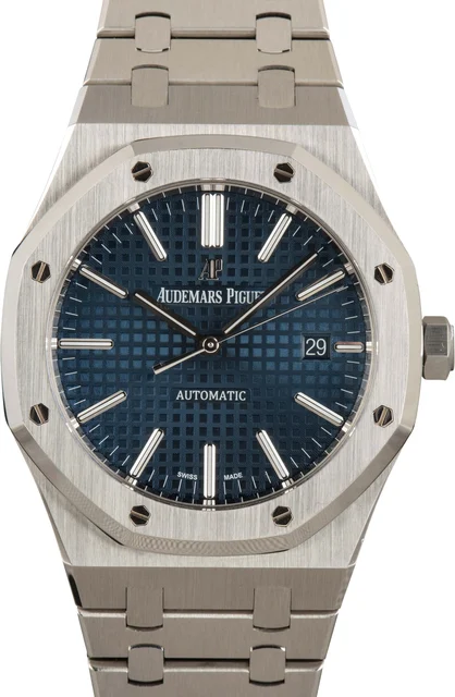 Audemars Piguet Royal Oak Blue Grand Tapisserie Dial 15400ST.OO.1220ST.03 kol saati