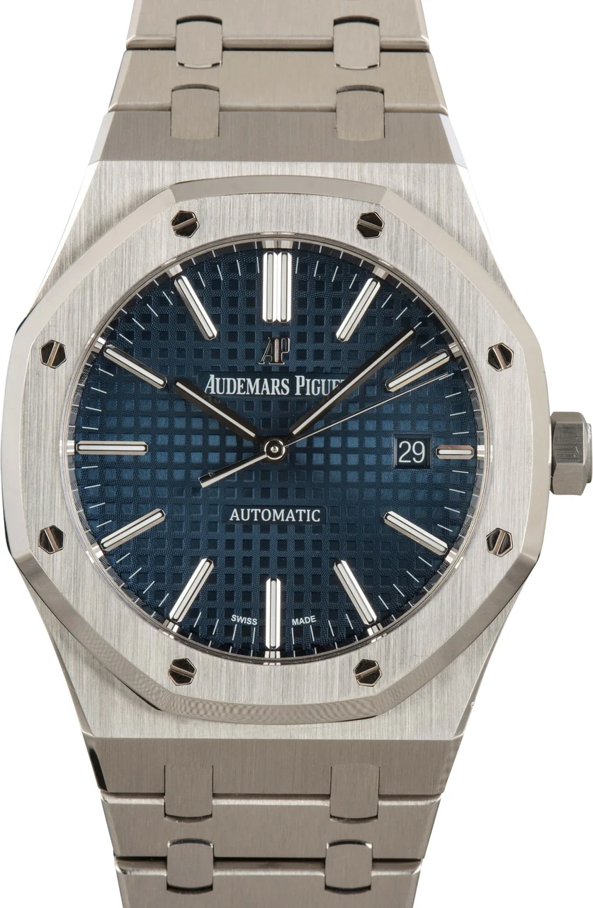Audemars Piguet Royal Oak Blue Grand Tapisserie Dial 15400ST.OO.1220ST.03 41 mm kol saati