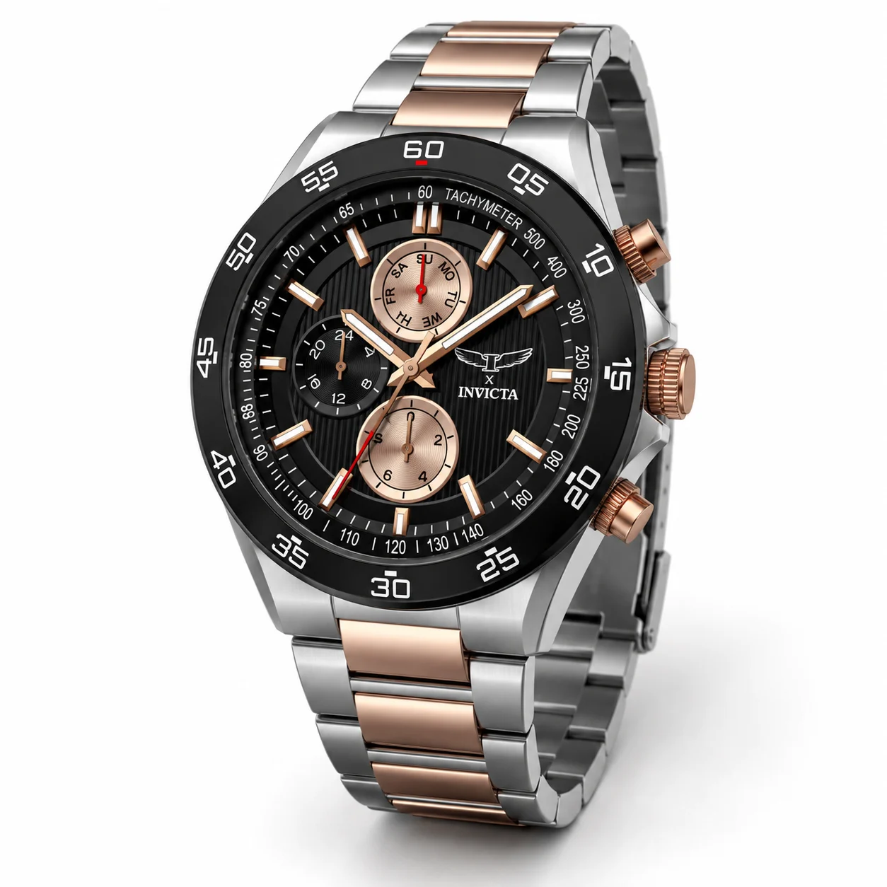 Invicta Rally Watch - 43mm, Silver, Rose Gold (69987) 43 mm kol saati