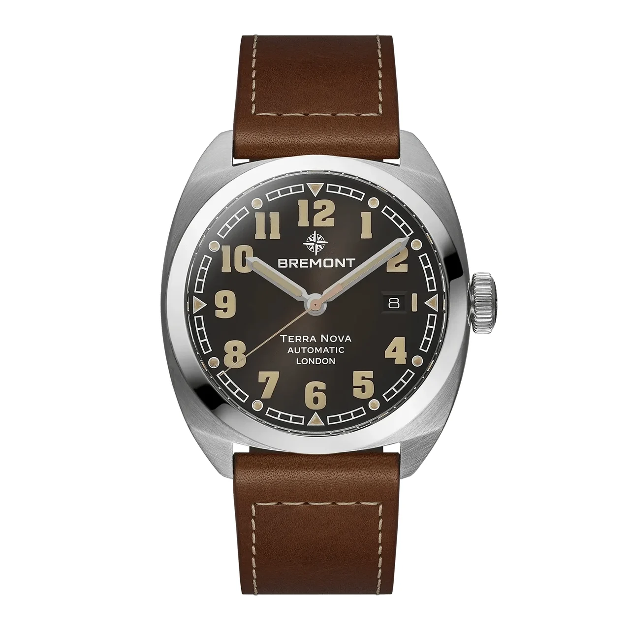 Bremont Terra Nova TN40-DT-SS-BK-L-S 41 mm kol saati