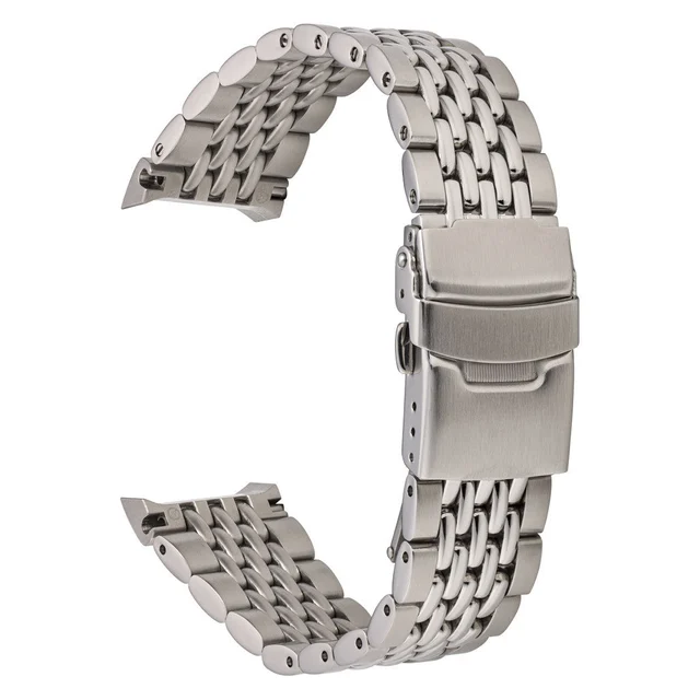 Islander Beads of Rice Solid-Link Watch Bracelet for Casio Duro #BRAC-142 kol saati