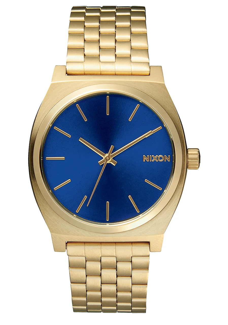 Nixon US Time Teller - All Light Gold / Cobalt A045-1931-00 37 mm kol saati