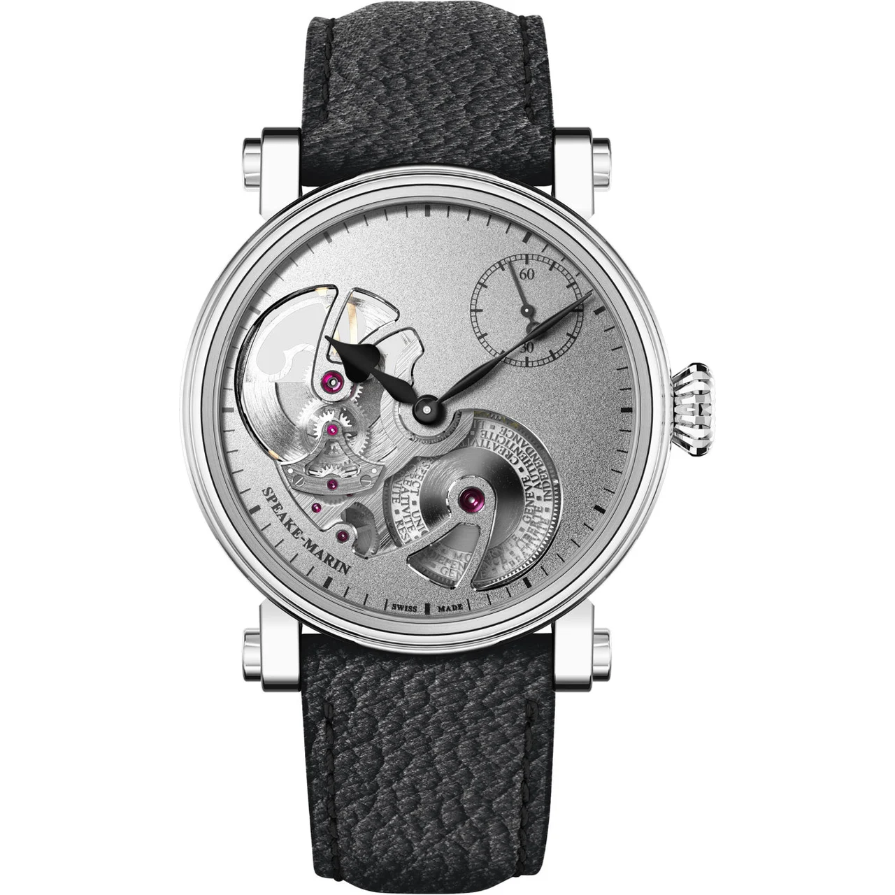 Speake-Marin Openworked Sandblasted Titanium 38mm 413817440 38 mm kol saati