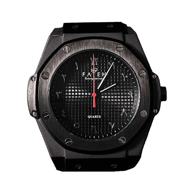 Fatehwatches Octagon All Black kol saati