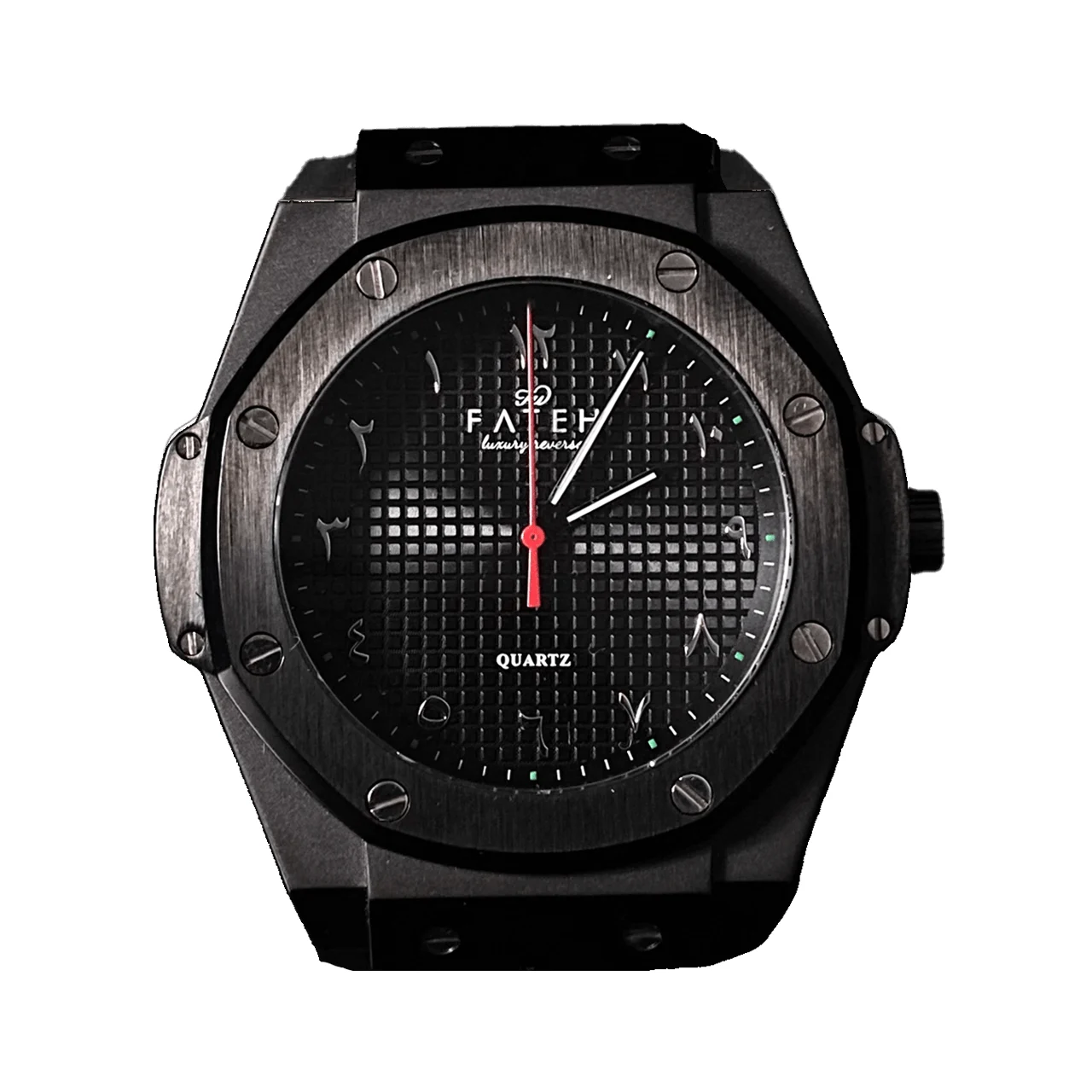 Fatehwatches Octagon All Black 48 mm kol saati