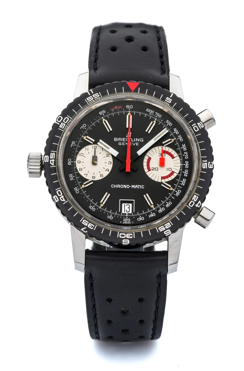 Breitling BREITLING, REF. 2110, CHRONO-MATIC A fine, attractive, self-winding chronograph wristwatch with date. kol saati