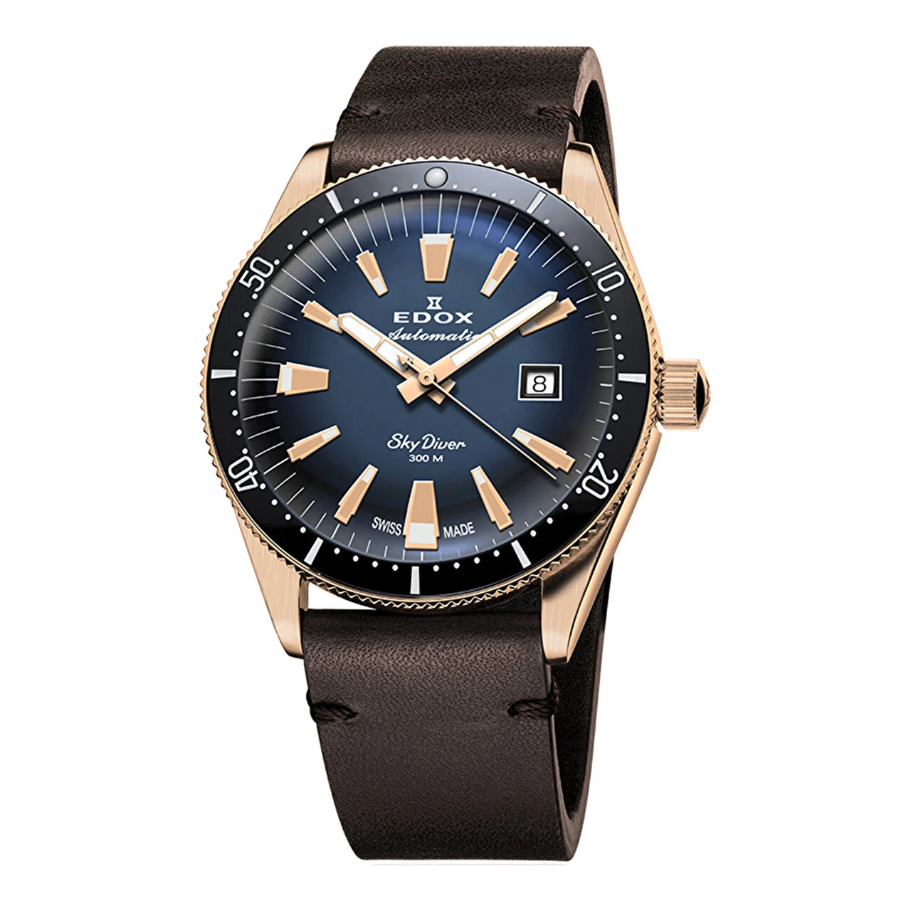 EDOX SkyDiver 80126-BRN-BUIDR 42 mm kol saati
