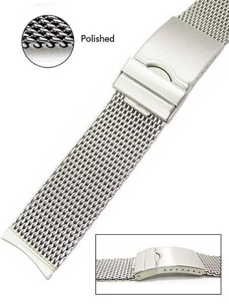 Vollmer Polished Mesh Bracelet #99464H4C (24mm) kol saati