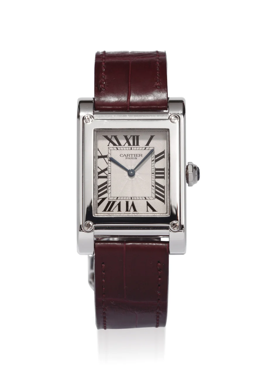 Cartier CARTIER, REF. 2485D, TANK A VIS, PLATINUM kol saati