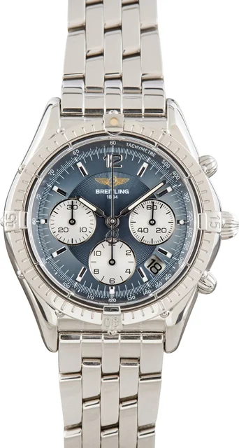 Breitling Windrider Chrono Cockpit Blue Dial A30012 kol saati