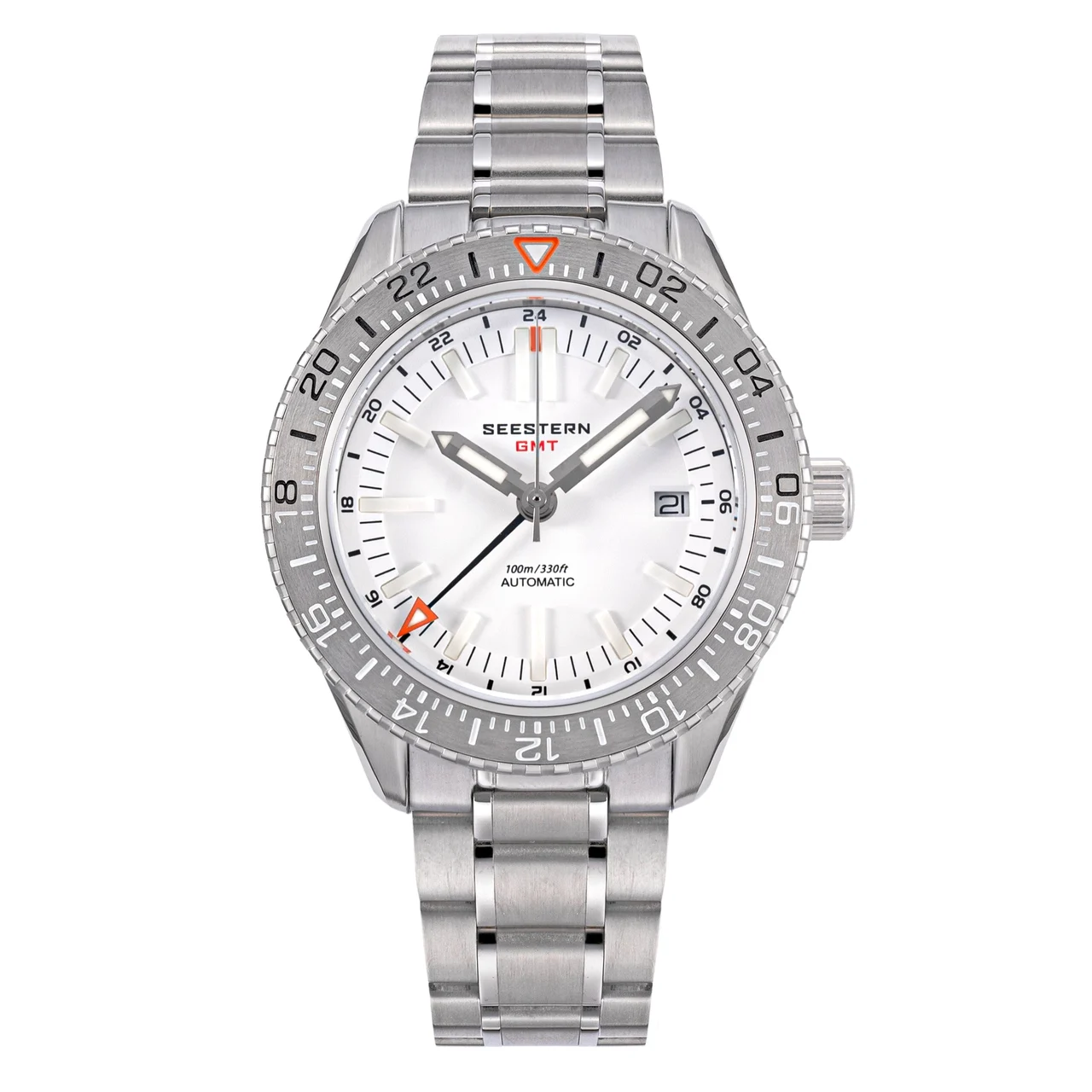Sugess Seestern S474 GMT White Dial seestern-s474-gmt-white-dial 47 mm kol saati