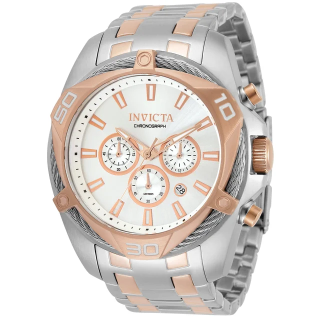 Invicta Bolt Tensora Watch - 50mm, Steel, Rose Gold (ZG-34134) kol saati