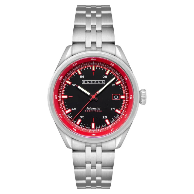 Cadola Pista Automatic Watch with Red Black Dial #CD-1031-22 kol saati