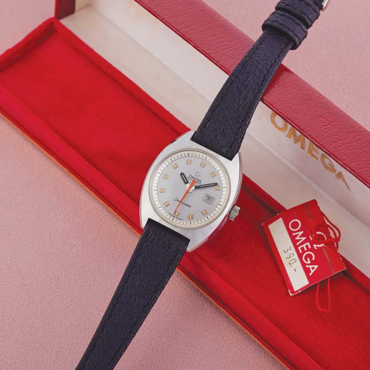 OMEGA OMEGA, REF. ST.566.033, SEAMASTER, NEW OLD STOCK, STAINLESS STEEL kol saati