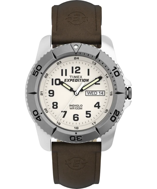 Timex Expedition Traditional 40mm Leather Strap Watch T466819J kol saati