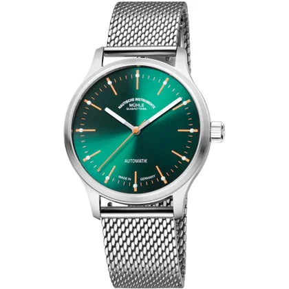 Muhle Glashutte Mühle Glashütte Panova Green M1-40-76-MB kol saati