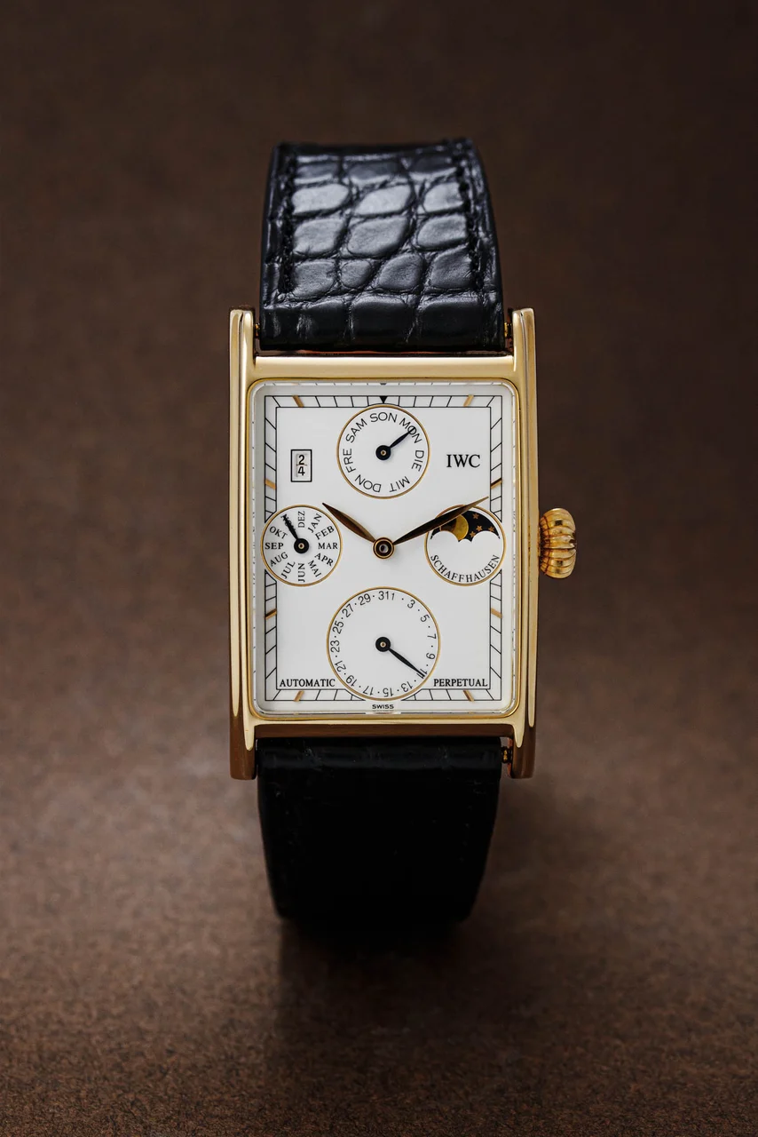 IWC Novecento Perpetual Calendar Ref. 3545 18k Incl. Service 27 mm kol saati