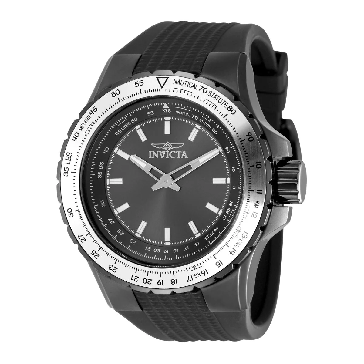Invicta Aviator Command Deck Watch - 50mm. Black (49651) 50 mm kol saati