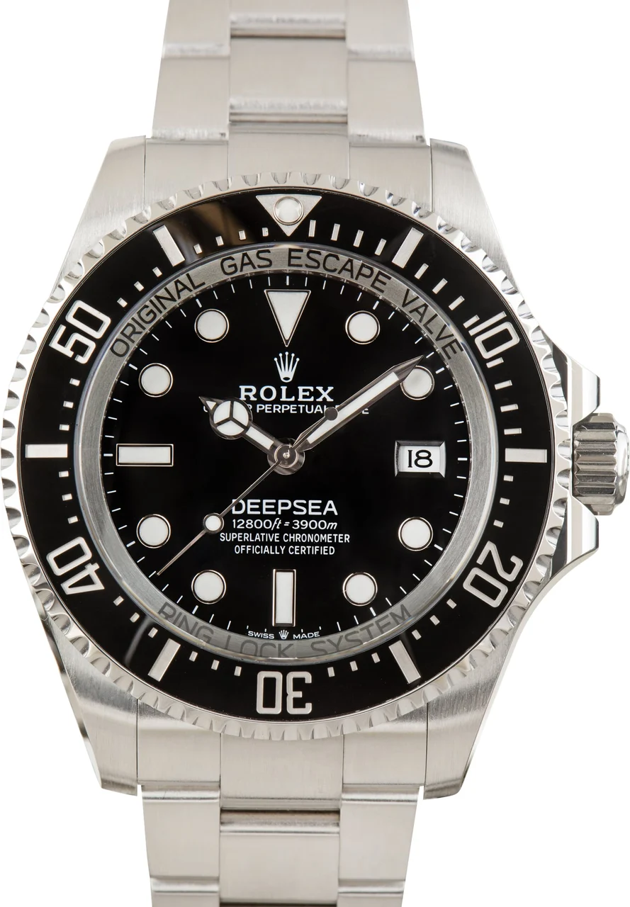 Rolex Black Dial Sea-Dweller Ref 136660 Stainless Steel 44 mm kol saati